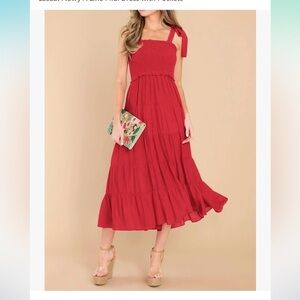 R.Vivimos Women's Summer Cotton Adjustable Straps Flowy A Line Midi Dress, lg